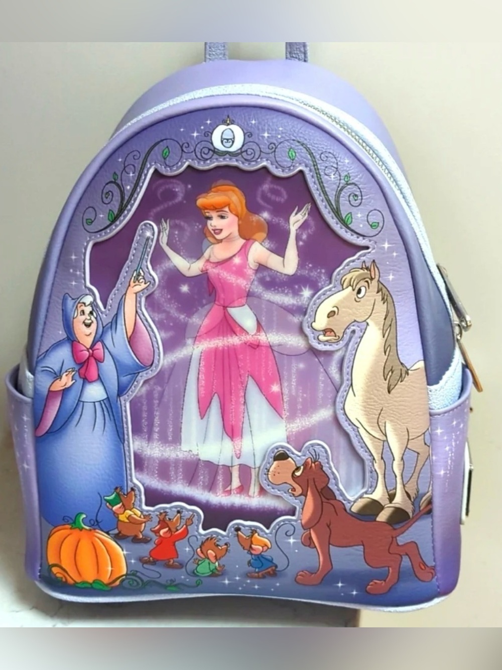 Exclusive Drop Loungefly Disney 100 Cinderella backpack